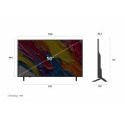 LG Televizor LG QNED AI QNED82 4K Smart TV 2025 od 50 inča, Prikaz s lijeve strane televizora LG QNED TV , 50QNED82A3B, thumbnail 4