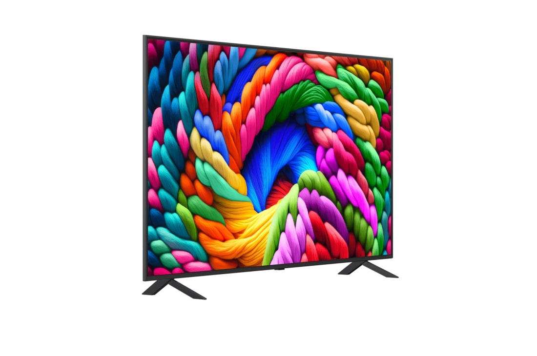 LG Televizor LG NanoCell AI NANO90 4K Smart TV 2025 od 65 inča , Blago zakošen prikaz s desne strane televizora LG NanoCell TV., 65NANO90A3B, thumbnail 2