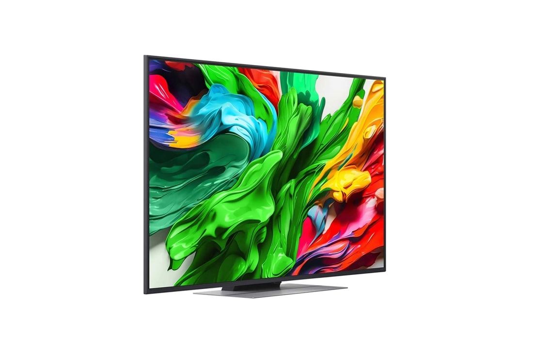 LG Televizor LG QNED evo AI QNED87 4K Smart TV 2025 od 55 inča, Blago zakošen prikaz s desne strane televizora LG QNED evo TV, 55QNED87A3B, thumbnail 2