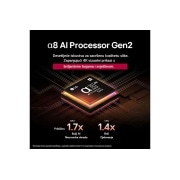 LG Televizor LG QNED evo AI QNED87 4K Smart TV 2025 od 65 inča, Na zaslon televizora LG QNED TV prikazuje se početna stranica operativnog sustava webOS 25 ispunjena aplikacijama i zabavnim sadržajem. Pored televizora nalazi se daljinski upravljač LG AI Magic Remot, 65QNED87A3B, thumbnail 4