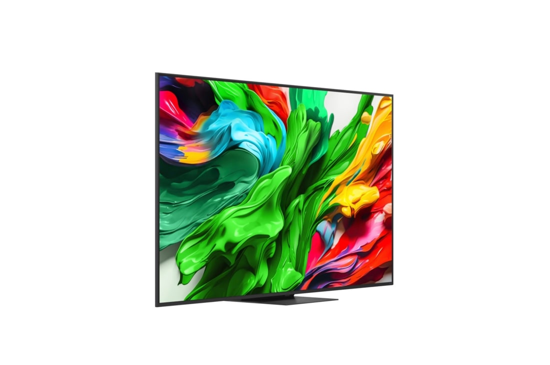 LG Televizor LG QNED evo AI QNED86 4K Smart TV 2025 od 75 inča, Леко наклонен страничен изглед отдясно на LG QNED evo TV., 75QNED86A3A, thumbnail 2
