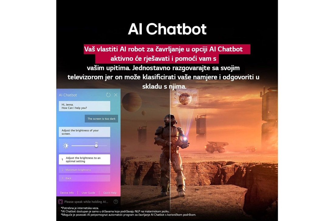 LG Televizor LG QNED AI QNED70 4K Smart TV 2025 od 43 inča, 43QNED70A6A, thumbnail 8