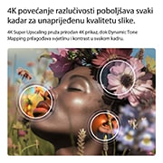 LG Pametni televizor LG NANO 4K UHD AI NU80 Smart TV 2026 od 43 inča, Televizor LG NANO 4K UHD AI NU80 sa značajkom super poboljšanja kvalitete slike 4K Super Upscaling i dinamičkim mapiranjem nijansi boja Dynamic Tone Mapping prikazuje podvodnu scenu morskog lava, dok , 43NU800B3LC, thumbnail 6