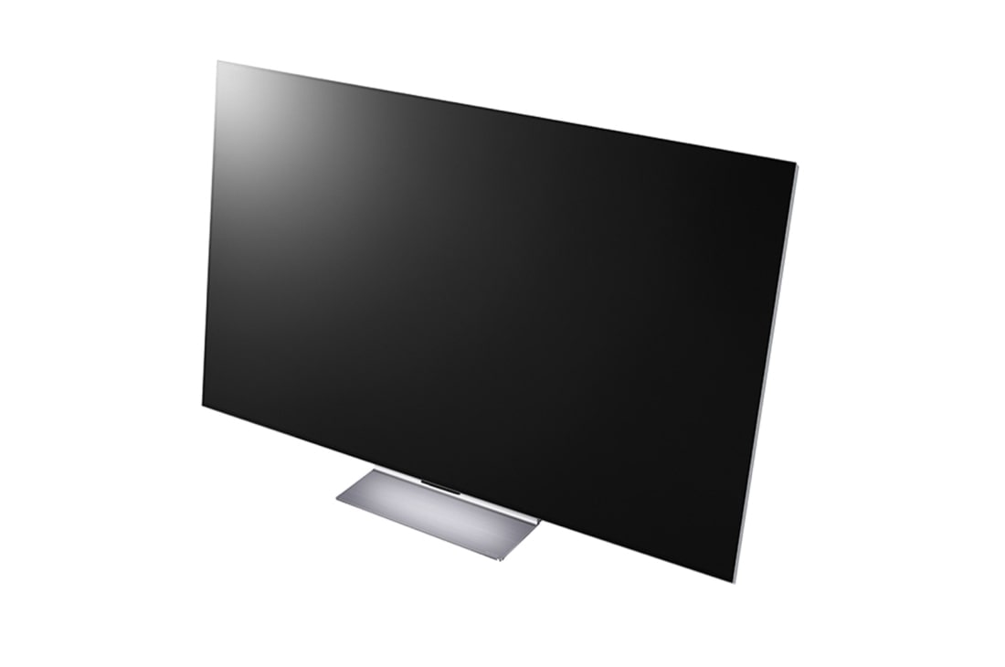 LG Okretni stalak, Okretni stalak s montiranim televizorom i pogled odozgo na kutu usmjerenom prema lijevo., SQ-G2ST8377, thumbnail 2