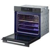 LG Ugradbena pećnica InstaView™, tehnologije EasyClean™ i ThinQ™, 76L kapacitet, side view, WS7D7632WB, thumbnail 6