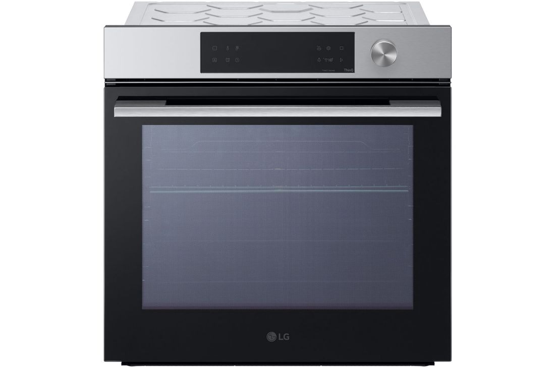 LG Ugradbena pećnica InstaView™, tehnologije EasyClean™ i ThinQ™, 76L kapacitet, front view, WSED7612S, thumbnail 2