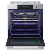 LG Ugradbena pećnica InstaView™, tehnologije EasyClean™ i ThinQ™, 76L kapacitet, side view, WSED7612S, thumbnail 5