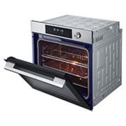 LG Ugradbena pećnica InstaView™, tehnologije EasyClean™ i ThinQ™, 76L kapacitet, side view, WSED7612S, thumbnail 8