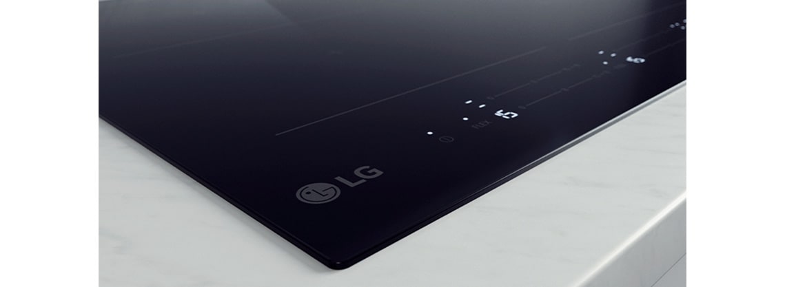 Ova slika prikazuje bijelo LED svjetlo indukcijske ploče za kuhanje.