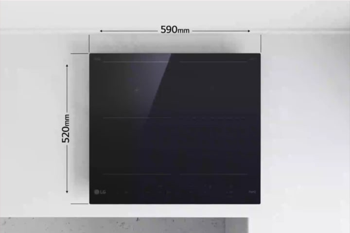 Ovaj video prikazuje dimenzije indukcijske ploče za kuhanje.