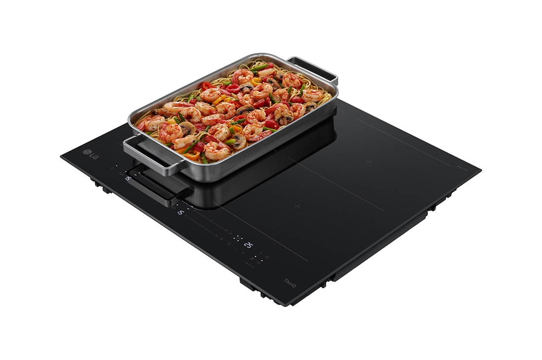 LG Ugradbena indukcijska ploča za kuhanje, Boost funkcija, Flex način rada, RightSide_Food, CBIZ2437B, thumbnail 10