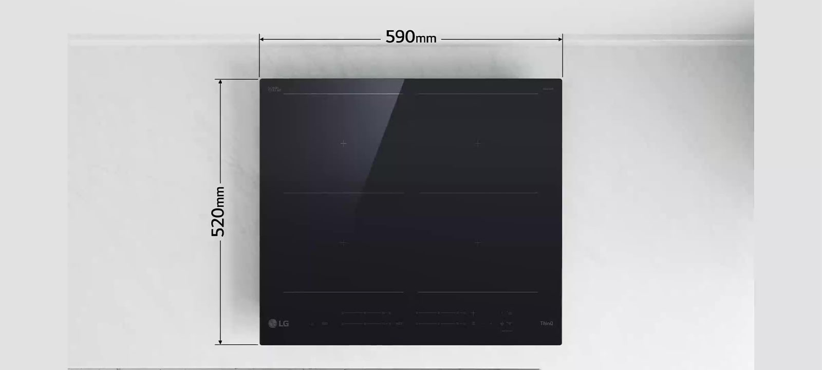 Ovaj video prikazuje dimenzije indukcijske ploče za kuhanje.