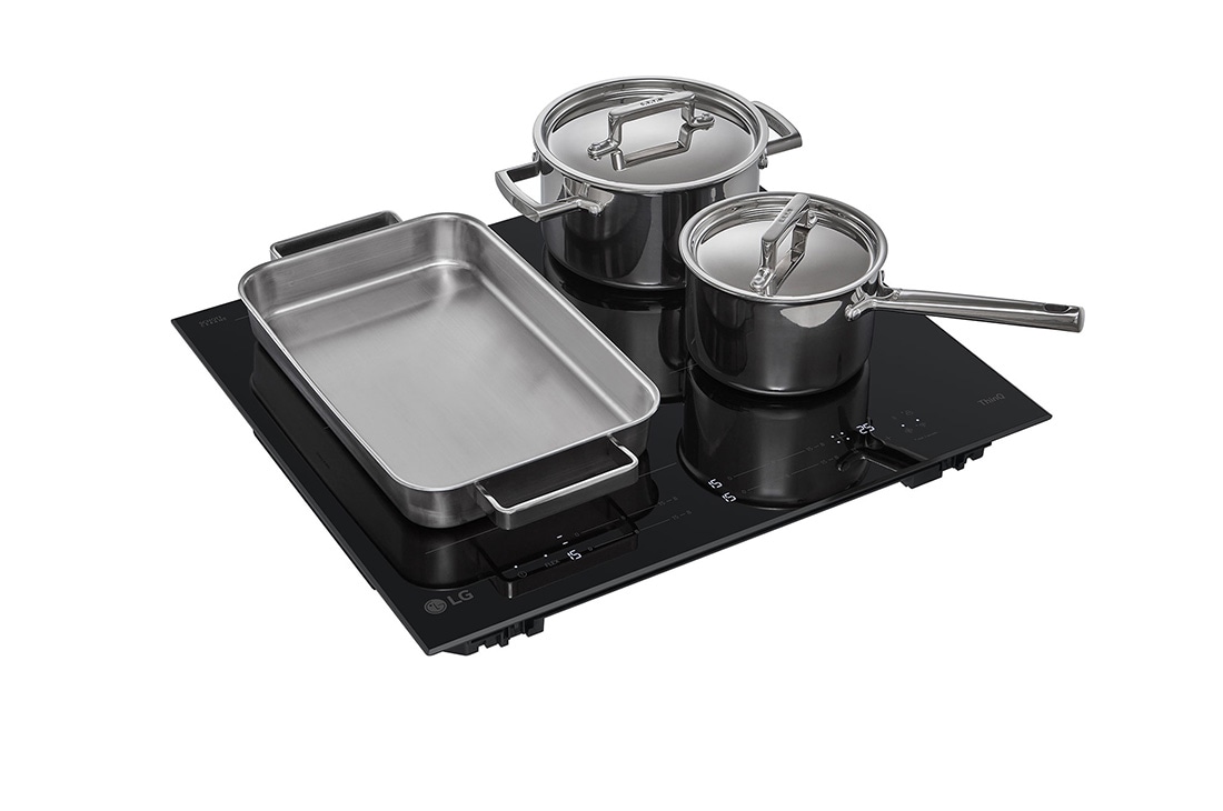 LG Ugradbena indukcijska ploča za kuhanje, Boost funkcija, Flex način rada, LeftSide Cookware, CBIZ2435B, thumbnail 9
