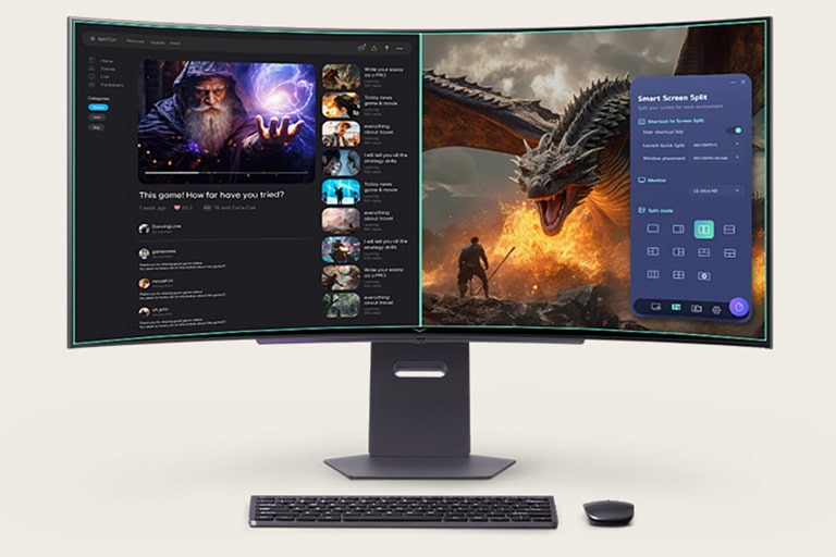 Ovaj animirani videozapis prikazuje kako aplikacija LG Switch prilagođava monitor za igranje i svakodnevnu uporabu.