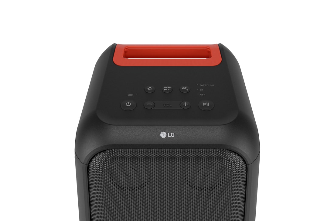 LG XBOOM XL5S, Prikaz izbliza gornjeg dijela zvučnika. Prikazuje tipke i LG logotip., XL5S, thumbnail 9