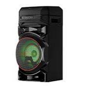 LG XBOOM RNC5, prikaz lijeve strane iz kuta od 30 stupnjeva sa zelenim osvjetljenjem, RNC5, thumbnail 3