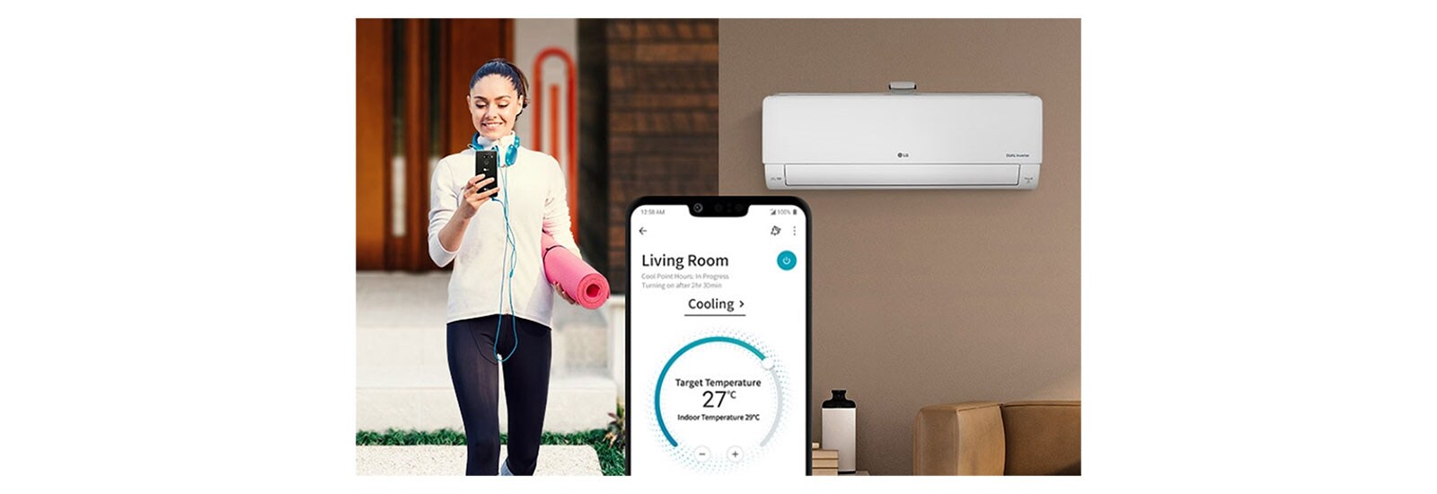 Upotrijebite pametni telefon da biste izvana upravljali klimatizacijskim uređajem.