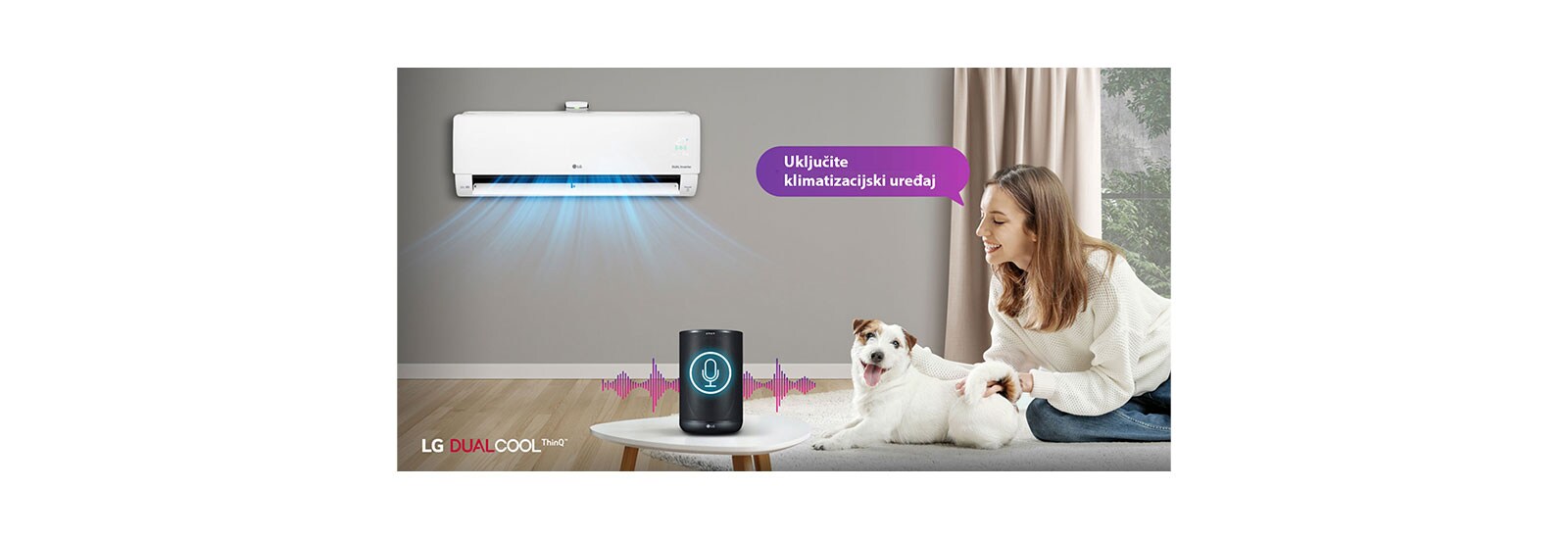 Način glasovnog upravljanja klimatizacijskim uređajem.