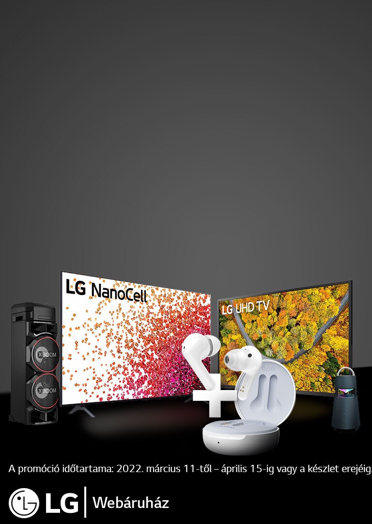 LG TV vagy audio termék mellé most ráadás FN4 fülhallgató!