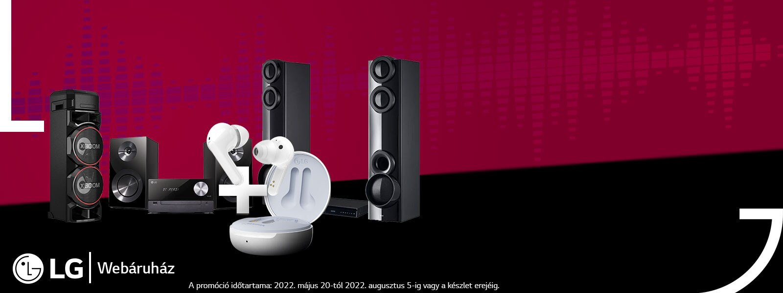 LG audio termékek most ráadás Bluetooth fülhallgatóval!
