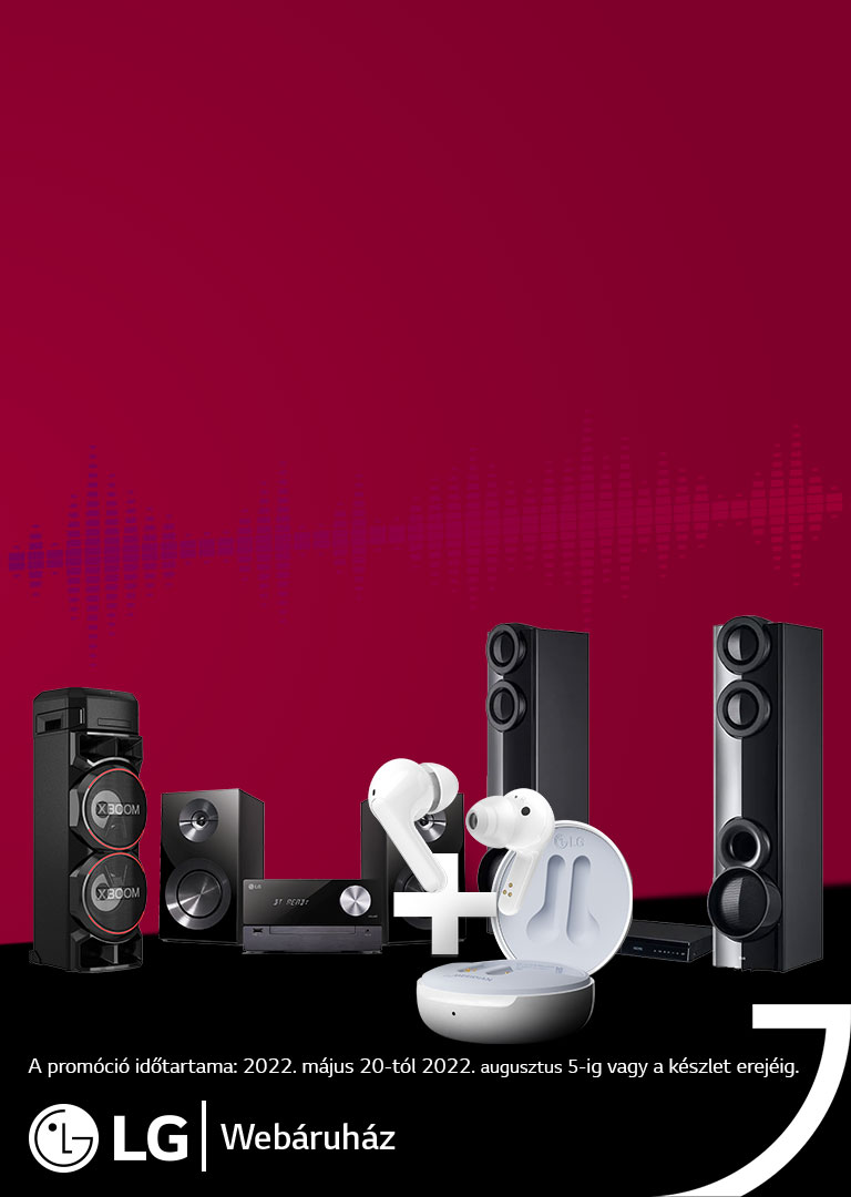 LG audio termékek most ráadás Bluetooth fülhallgatóval!