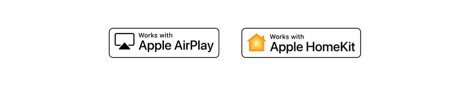 A részletek között az Apple Airplay és az Apple HomeKit logója látható, amelyekkel a ThinQ AI kompatibilis.