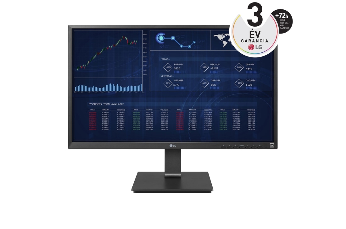 LG 27'' méretű All-in-One Thin Client IPS kijelző, elölnézet, 27CN650N-6A