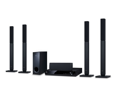 LG Ellenállhatatlan hangzás! LG DH4530T DVD Házimozi rendszer, 5.1 csatornás hangrendszer, USB közvetlen felvétel, Dolby Digital, futurisztikus dizájn, 1080p felskálázás., DH4530T