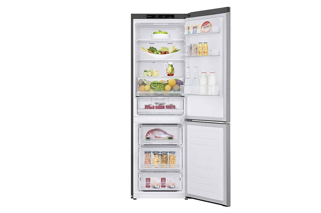 LG Alulfagyasztós hűtőszekrény, DoorCooling⁺™ technológia, 341L kapacitás, GBB61PZGFN, thumbnail 16