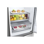 LG Alulfagyasztós hűtőszekrény DoorCooling+™ technológiával, 384 L kapacitás, GBB72NSDFN-drawers detail 1, GBB72NSDFN, thumbnail 3