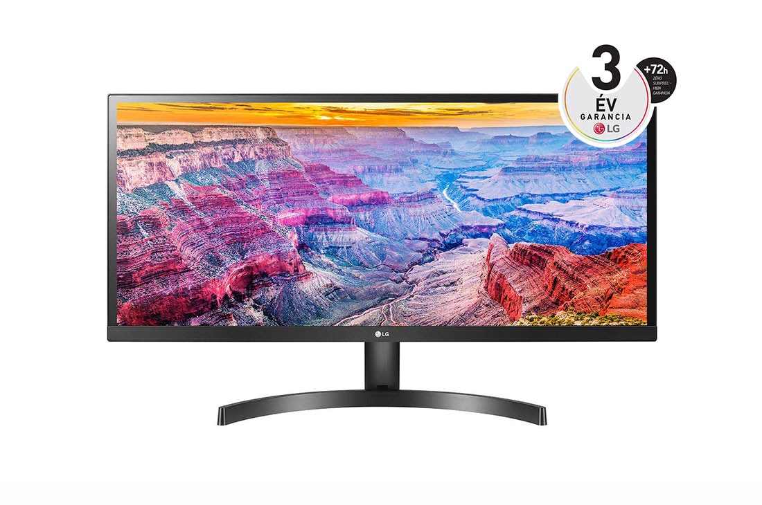 LG 29” méretű 21:9 UltraWide™ Full HD IPS LED monitor, 29WL500-B