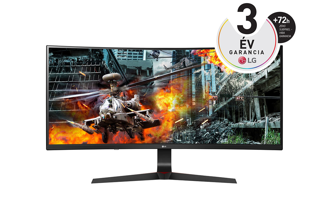 LG 34'' méretű UltraWide™ Gaming Monitor G-Sync® kompatibilitással, 34GL750-B