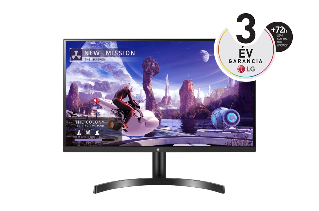 LG 31,5'' méretű QHD IPS monitor HDR10-zel és AMD FreeSync™ technológiával, 32QN600-B