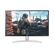 LG 27'' méretű UltraFine™ UHD 4K(3840 x 2160) IPS monitor VESA DisplayHDR™ 400 és AMD FreeSync™ technológiával, elölnézet, 27UP600-W, thumbnail 1
