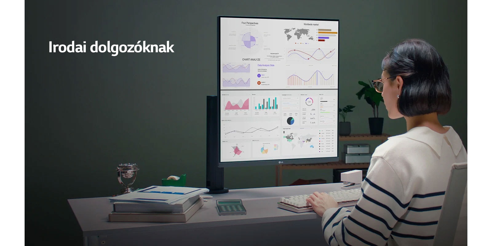 LG DualUp Monitor az irodai dolgozók számára