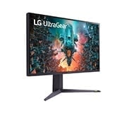 LG 31,5'' méretű 4K UHD IPS UltraGear™ gaming monitor 1ms-os válaszidővel és NVIDIA G-Sync™ kompatibilitással, Térbeli nézet, 32GQ950-B, thumbnail 5