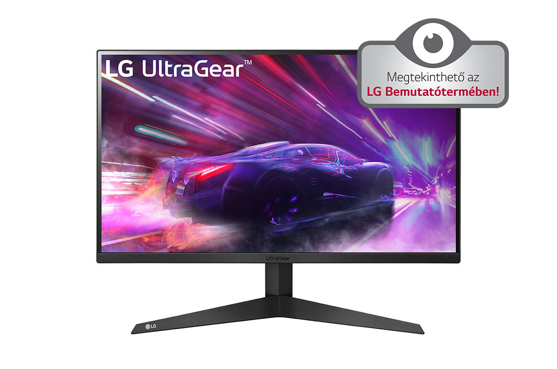 LG 24” UltraGear™ Full HD gamer monitor, Elölnézet, 24GQ50F-B