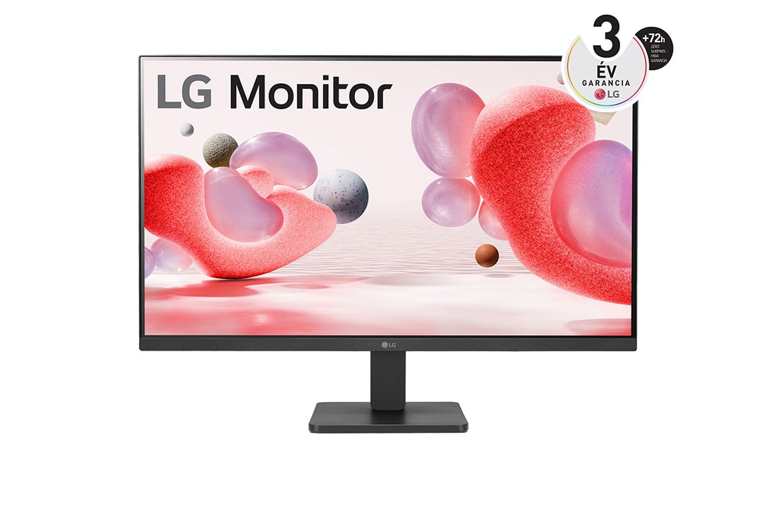 LG 27”-os Full HD IPS monitor 100 Hz-es képfrissítési sebességgel, elölnézet, 27MR400-B
