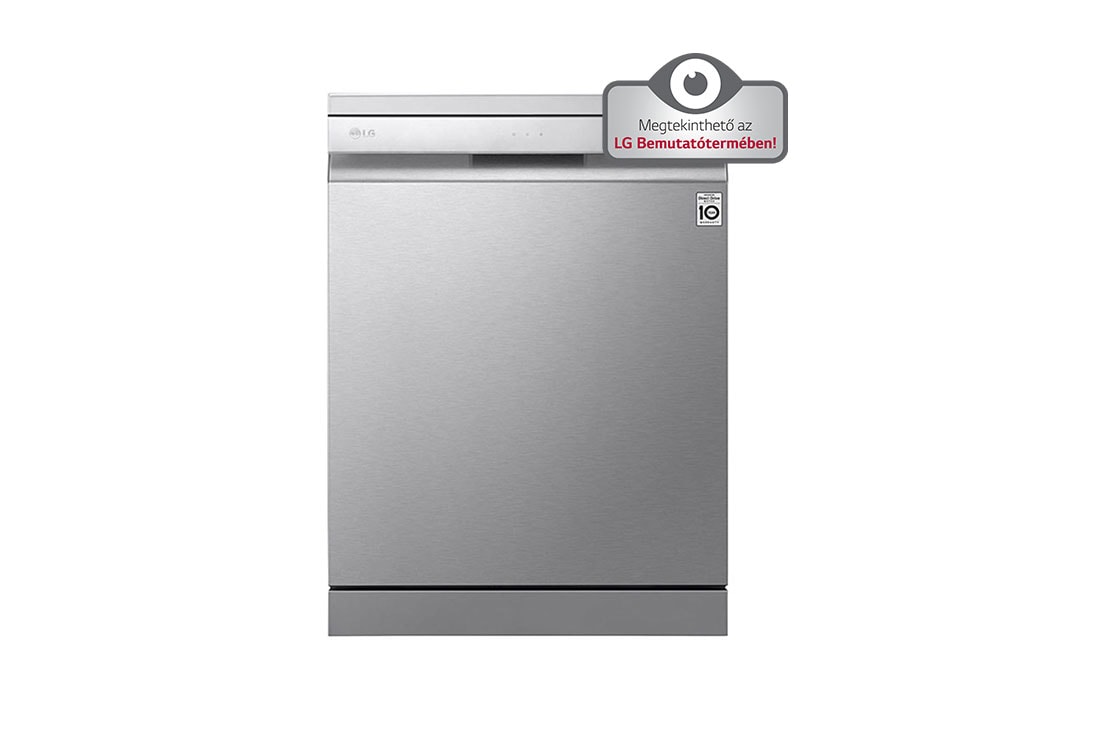 LG QuadWash™ gőzös mosogatógép TrueSteam™ technológiával, Automatikus ajtónyitás, 14 teríték, ThinQ™ WiFi funkció, DF425HSS, DF425HSS