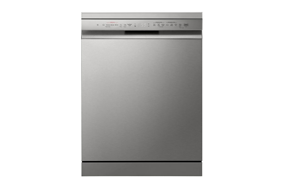 LG QuadWash™ gőzös mosogatógép TrueSteam™ technológiával, 14 teríték, Elölnézet, DF242FPS