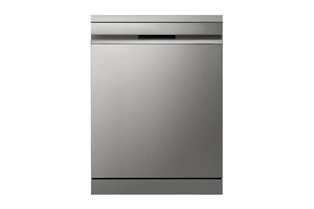 LG QuadWash™ gőzös mosogatógép TrueSteam™ technológiával, Automatikus ajtónyitás, 14 teríték, ThinQ™ WiFi funkció, Elölnézet, DF455HPS