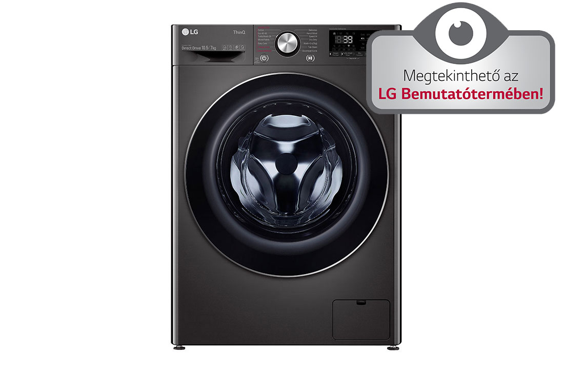 LG 10,5/7 kg, max. 1400 ford./perc, Eco Hybrid™ Gőz mosó-szárítógép, TurboWash™360, AI DD™ és WiFi funkció, F4DV710S2SE, F4DV710S2SE