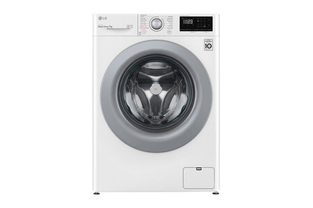 LG 7 kg, max. 1200 ford./perc, Gőzmosógép, AI DD™ technológia, Keskeny kialakítás, F2WV3S7S4E, F2WV3S7S4E