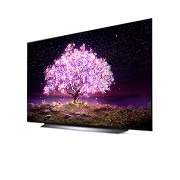 LG OLED 77'' C1 4K TV HDR Smart (196 cm), -30 fokos oldalnézet, OLED77C11LB, thumbnail 3