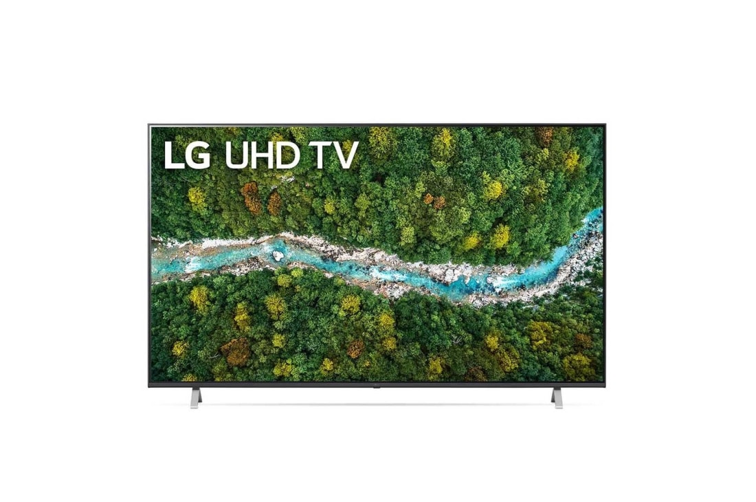 LG UHD 70'' UP77 4K TV HDR Smart (178 cm), Az LG UHD TV elölnézete, 70UP77003LB