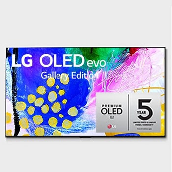 Elölnézet, melyen az LG OLED evo Gallery Edition látható a képernyőn1