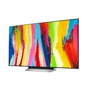 LG OLED evo 55'' C2 4K TV HDR Smart (139 cm), Kissé térbeli oldalnézet, OLED55C22LB, thumbnail 2