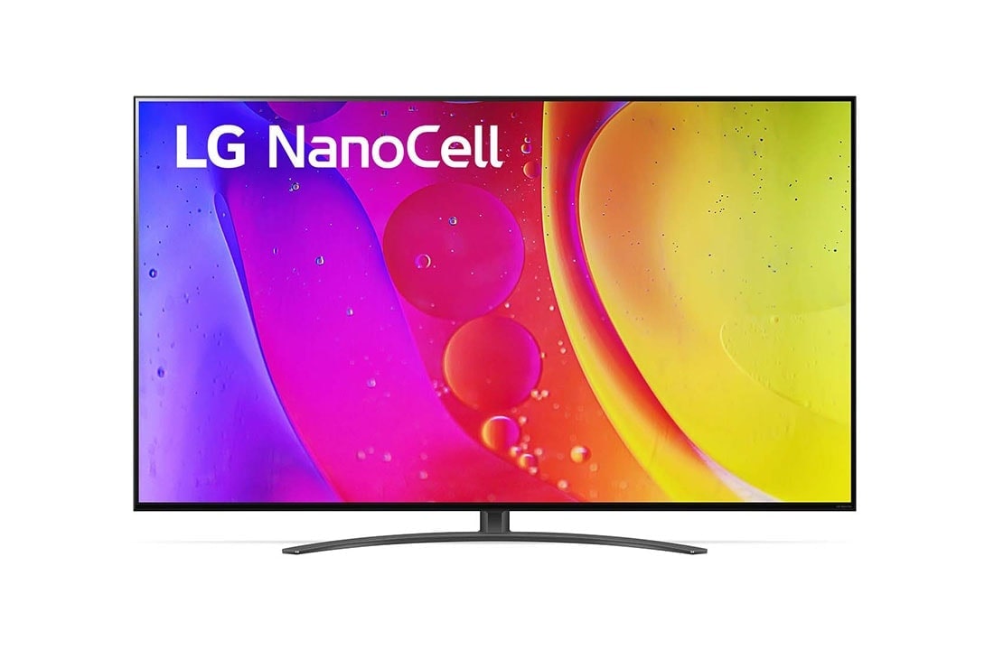 LG NanoCell 55'' NANO82 4K TV HDR Smart (139 cm), Az LG NanoCell TV elölnézete, 55NANO823QB