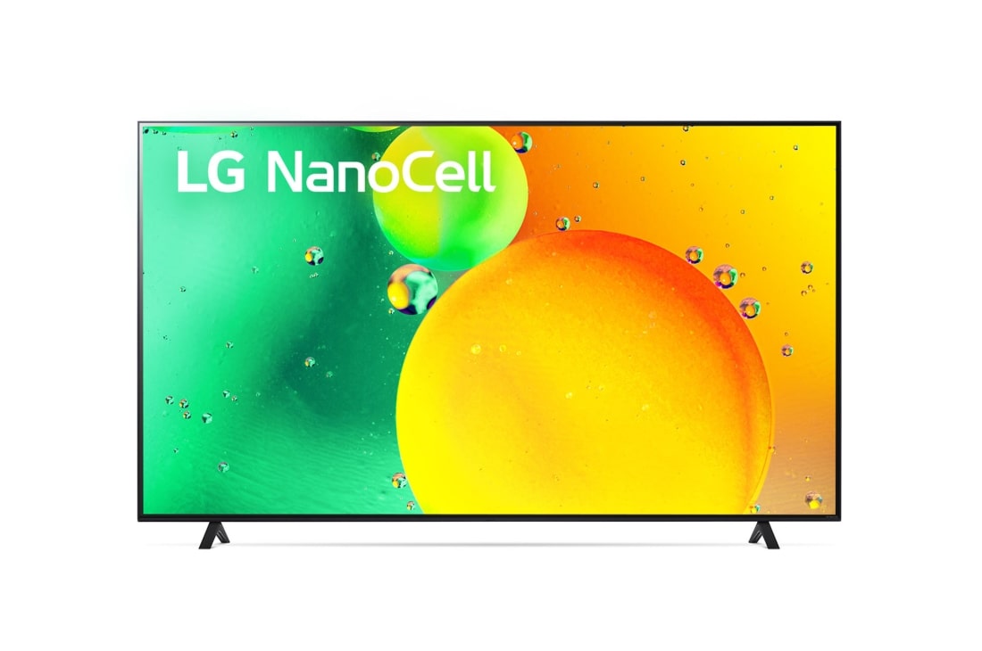 LG NanoCell 86'' NANO75 4K TV, Az LG NanoCell TV elölnézete, 86NANO753QA