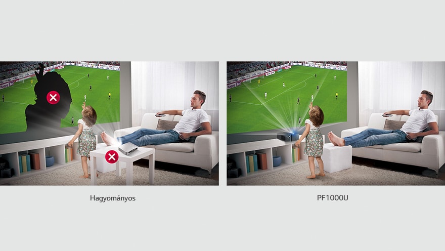 LG PF1000U Full HD és TV tuner egy LED projektorban / LG